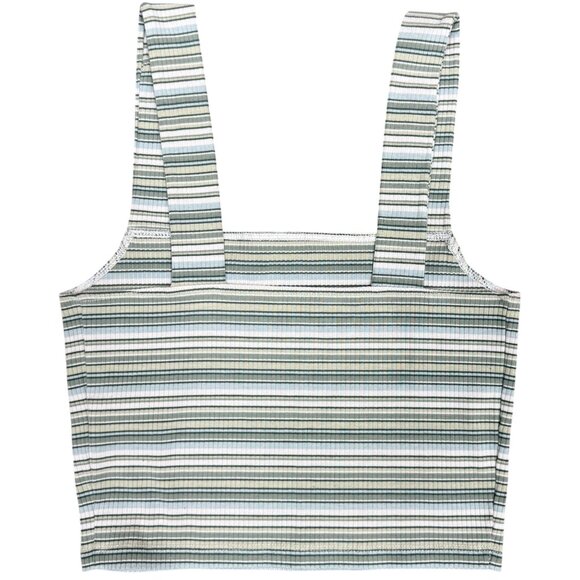 EUC Women's AMERICAN EAGLE Square Neck Ribbed Cropped Tank Top | Size XS - Picture 4 of 8